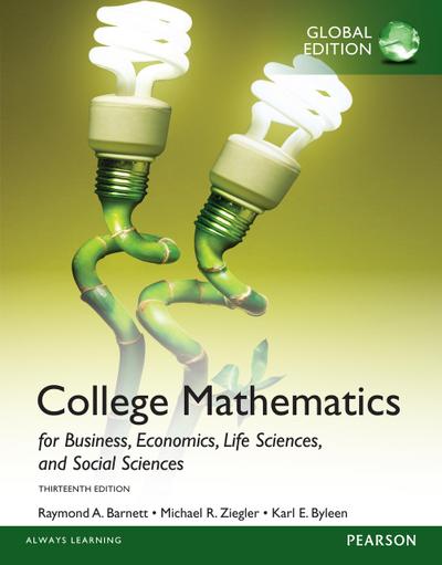 College Math for Business, Economics, Life Sciences & Social Sciences PDF eBook, Global Edition