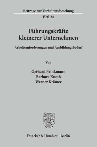 Führungskräfte kleinerer Unternehmen.