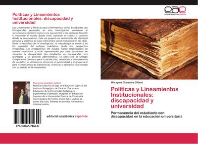 Políticas y Lineamientos Institucionales: discapacidad y universidad