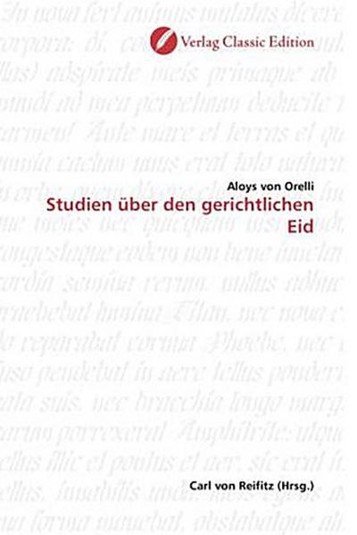 Studien über den gerichtlichen Eid