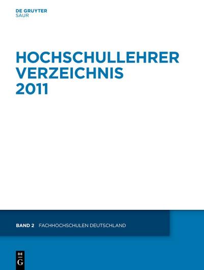 Hochschullehrer Verzeichnis 2