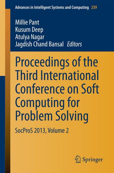 Proceedings of the Third International Conference on Soft Computing for Problem Solving