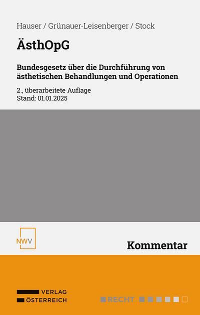ÄsthOpG Bundesgesetz über die Durchführung von ästhetischen Behandlungen und Operationen