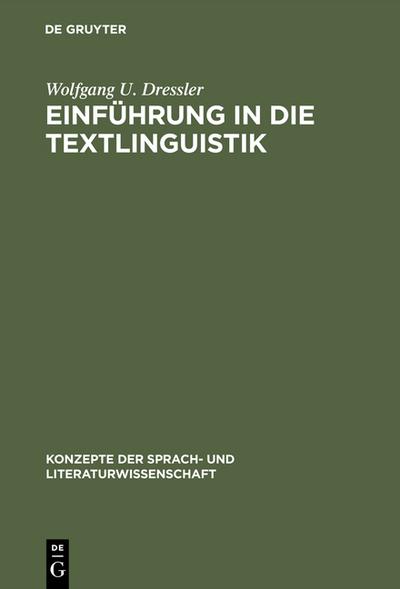 Einführung in die Textlinguistik