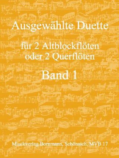 Ausgewählte Duette, Band 1