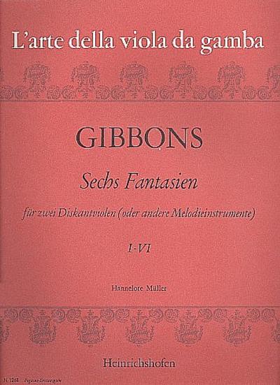6 Fantasien Band 1 für 2 Diskantviolen (oder andere Melodieinstrumente)