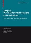Analysis, Partial Differential Equations and Appli