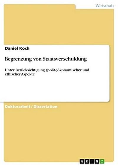 Begrenzung von Staatsverschuldung