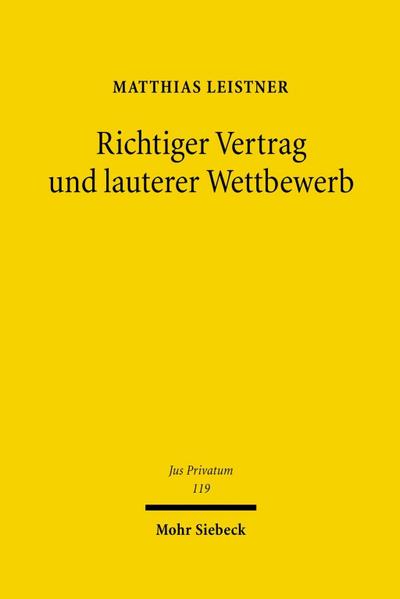 Richtiger Vertrag und lauterer Wettbewerb