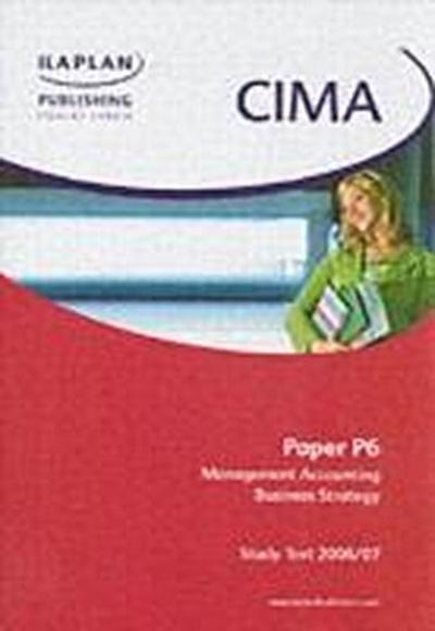 CIMA Paper P6 Management Accounting - Business Strategy