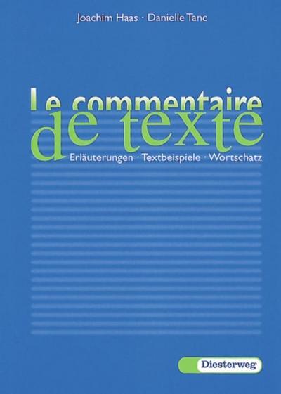 Le commentaire de texte