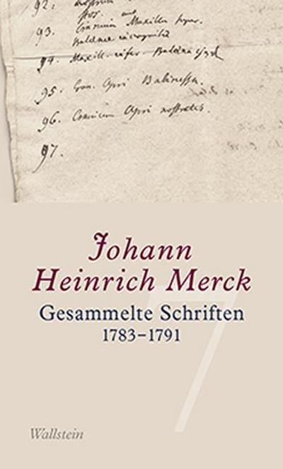 Merck, J: Gesammelte Schriften