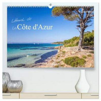 Littoral de la Côte d’Azur  (Calendrier mural 2026 DIN A2 vertical) calendrier de bureau