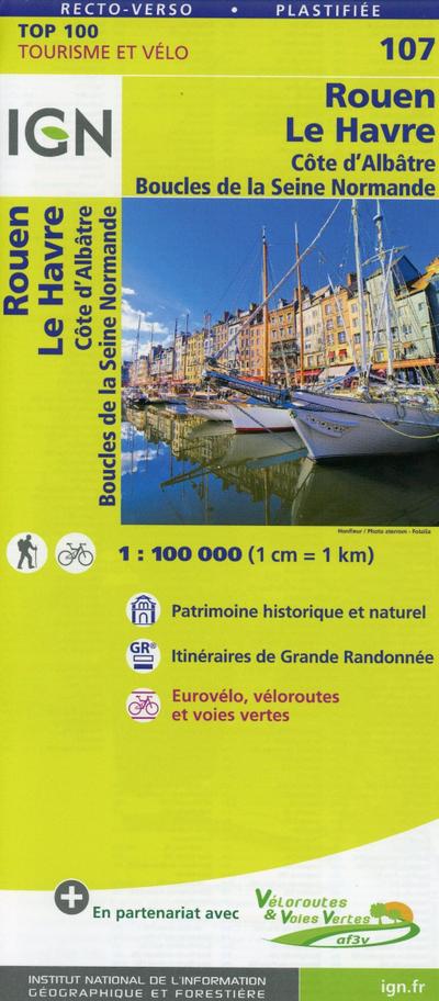 IGN 1 : 100 000 Rouen - Le Havre