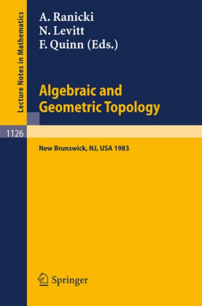 Algebraic and Geometric Topology