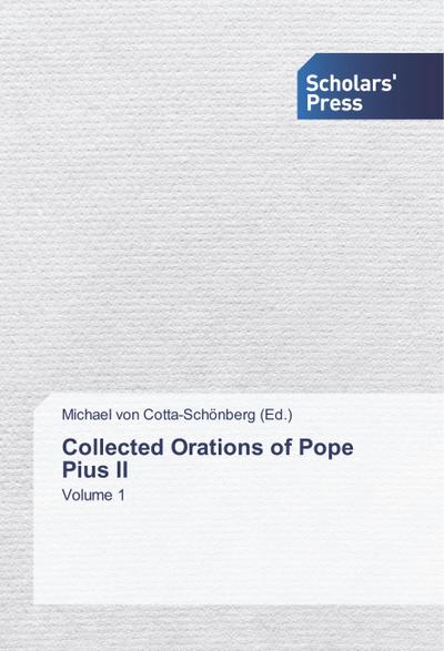 Collected Orations of Pope Pius II