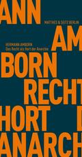 Das Recht als Hort der Anarchie