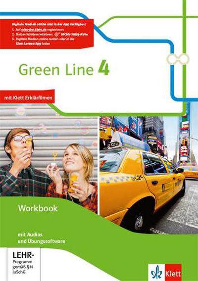 Green Line 4. Workbook mit Audios und Übungssoftware Klasse 8