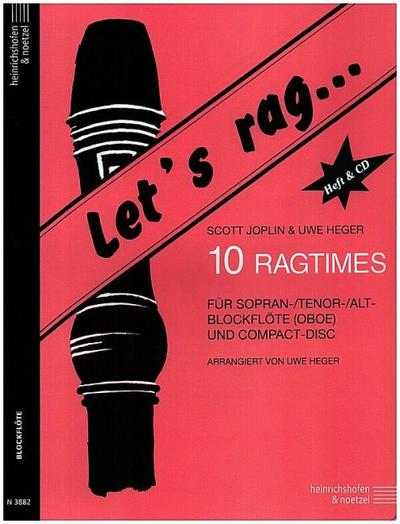 Let’s rag (+CD) für Blockflöte (SAT, Oboe)