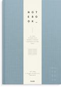 Burde Notizbuch Textil Hellblau A4