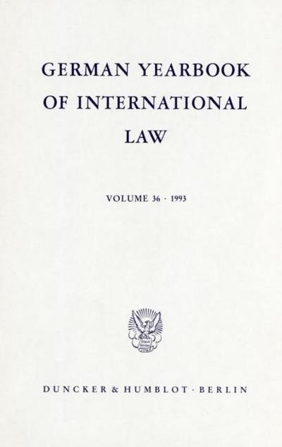 German Yearbook of International Law - Jahrbuch für Internationales Recht.