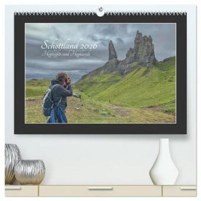 Schottland 2026 Highlights und Highlands (hochwertiger Premium Wandkalender 2026 DIN A2 quer), Kunstdruck in Hochglanz