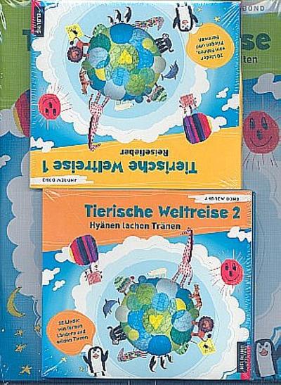 Tierische Weltreise, Paket (Buch und 2 Lieder-CDs)