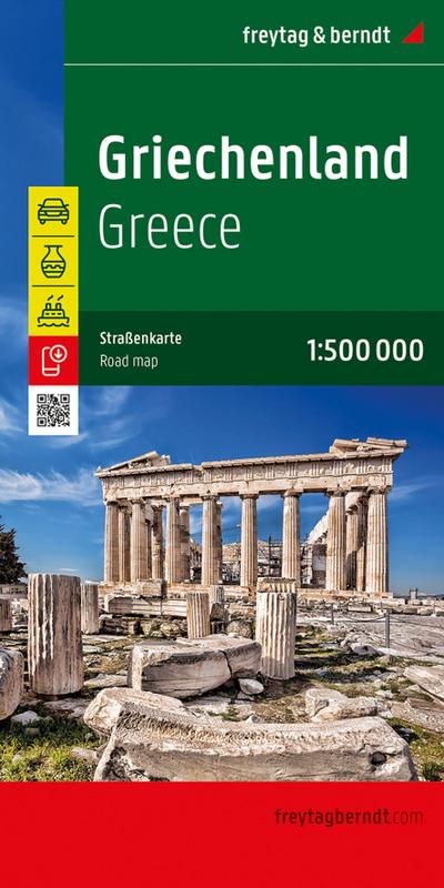 freytag & berndt Straßenkarte Griechenland 1:500.000