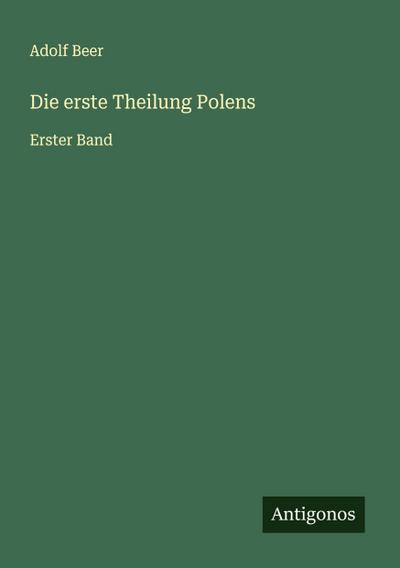 Die erste Theilung Polens
