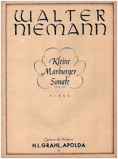Kleine Marburger Sonate op.162 für Klavier