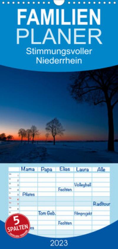 Familienplaner Stimmungsvoller Niederrhein (Wandkalender 2023 , 21 cm x 45 cm, hoch)