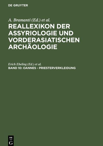 Reallexikon der Assyriologie und Vorderasiatischen Archäologie, Band 10, Oannes - Priesterverkleidung