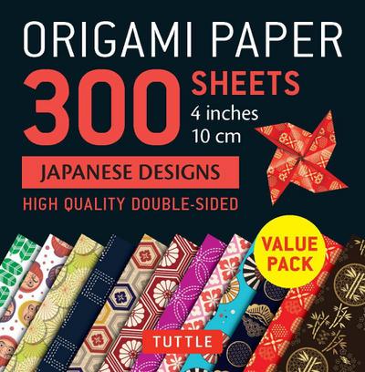 Origami Paper 300 Sheets Japanese Designs 4 (10 CM)