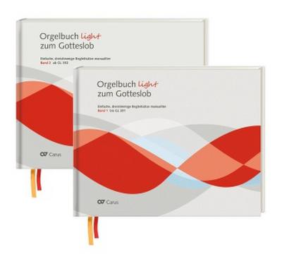 Orgelbuch light zum Gotteslob, 2 Bde.. Bd.1+2