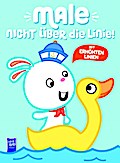 Male nicht über die Linie - Blau