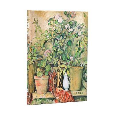 12-Monatskalender 2027 Cezannes Terrakotta-Töpfe und Blumen Mini Horizontal