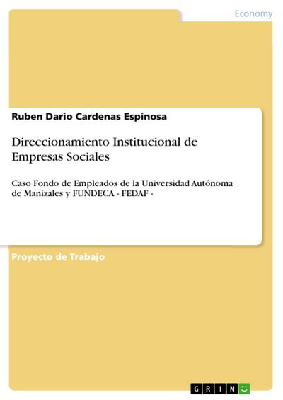 Direccionamiento Institucional de Empresas Sociales