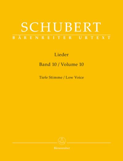 Lieder, Band 10 für tiefe Stimme