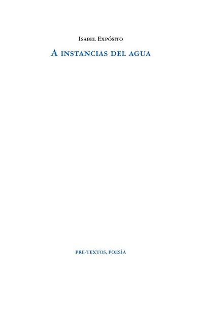 A instancias del agua