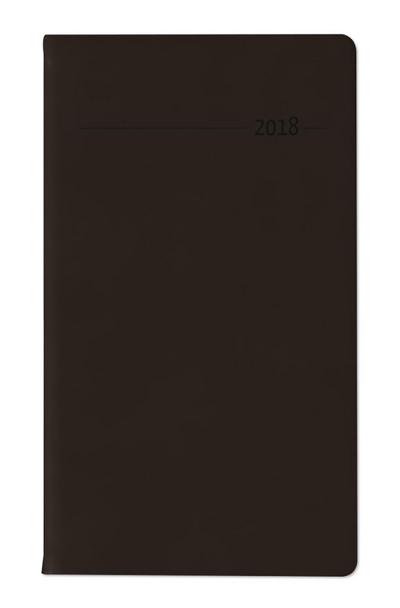 Slimtimer Touch PVC schwarz 2018 - mit Adressbuch