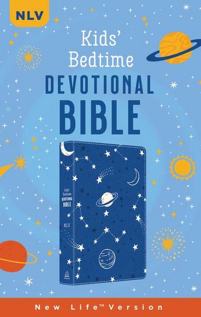 The Kids’ Bedtime Devotional Bible: Nlv [Cobalt Cosmos]