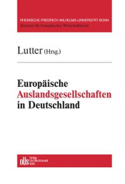 Europäische Auslandsgesellschaften in Deutschland