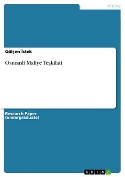 Osmanli Maliye Teskilati