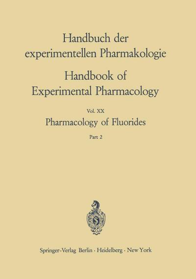 Pharmacology of Fluorides