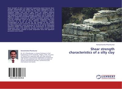 Shear strength characteristics of a silty clay