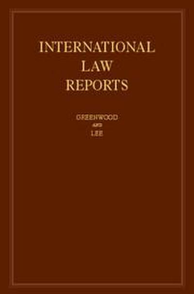 International Law Reports: Volume 169