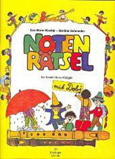 Notenrätsel mit Dobi für Blockflöten-Anfänger