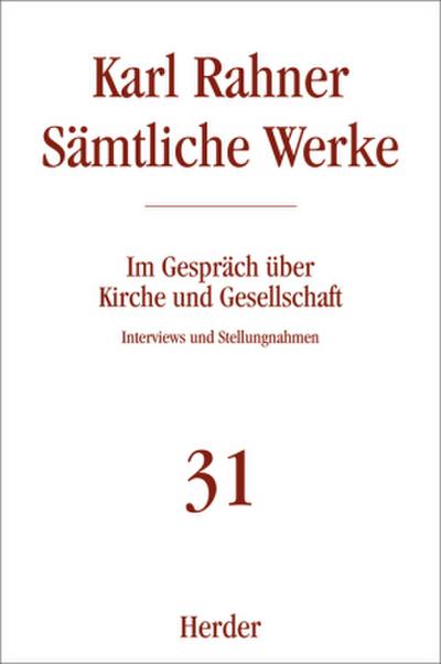 Karl Rahner Sämtliche Werke