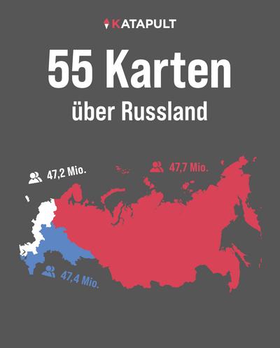 55 Karten über Russland