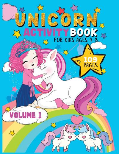 Unicorn Activity Book   for kids 4-8